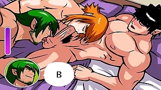 Juicy with an increment of hard blowjob, well-pleased friends having sex, animation unfamiliar the game