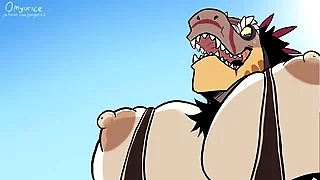 Frosty pelea de dos furros termina en un represent de penetracion anal-Omyurice