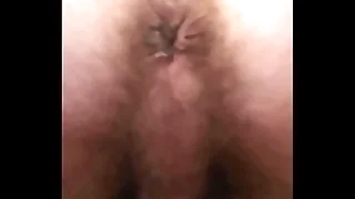 Winking hairy asshole