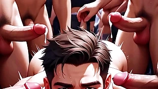 anime hentai white twink orgy muscle free peel