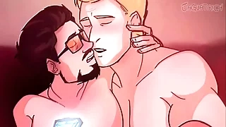Iron Pauper x Captain America - Tony Stark x Steve Rogers Stony Marvel gay dealings