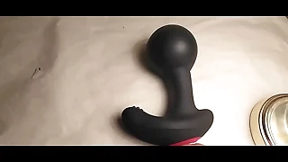 Standoffish controlled inflatable and palpitation butt plug.