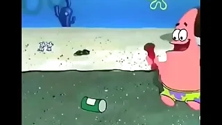 Patrick and spongebob Play with their leafblowers ig @imgodb