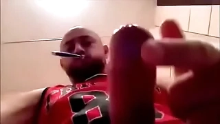 Hot dude jerks off awsome cumshot