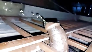 Tiny clitty yellow-belly handfree cum, orgasm and pee