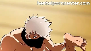 Straight ninja men dared respecting the feeling forward anal beast knowledge with each other! - Kakashi X Asuma